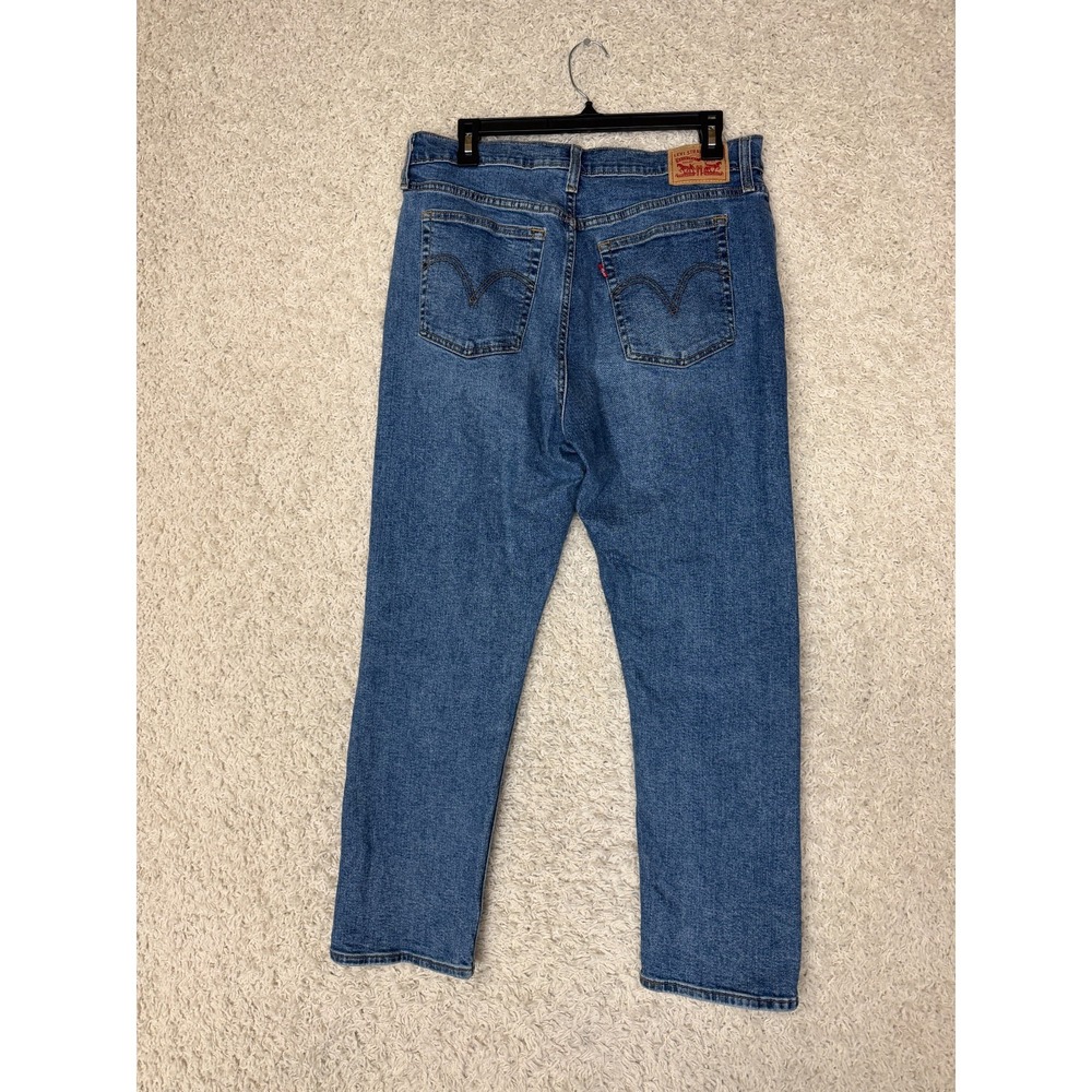 Levis Wedgie Straight Jeans Womens Size 32 Blue Button Fly High Rise Denim - Picture 4 of 10
